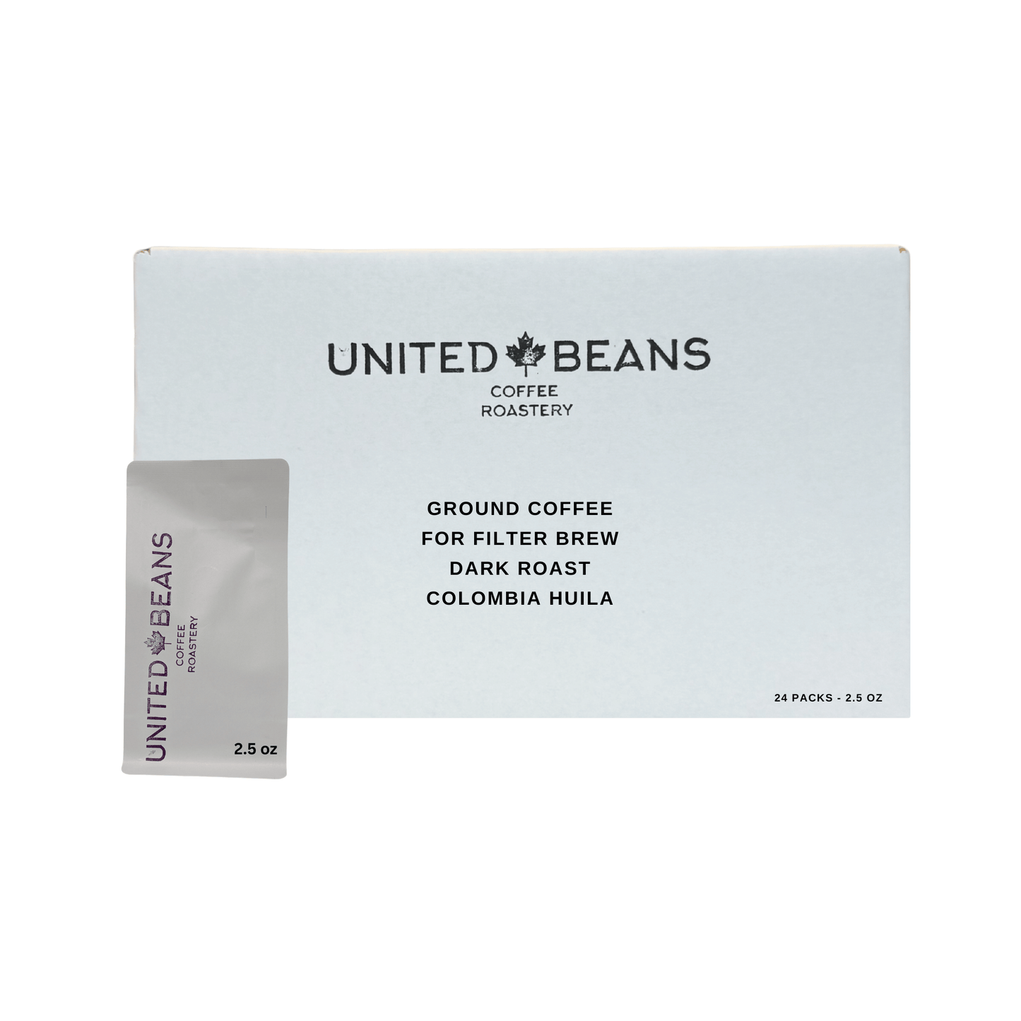 United Beans | 100% Colombian Ground Coffee 24 × 2.5 oz