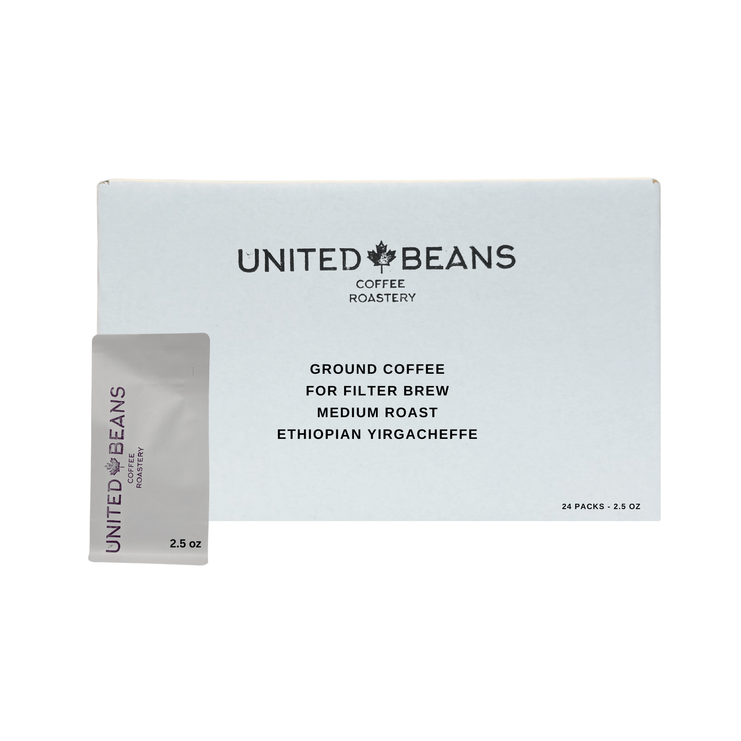 United Beans | Ethiopian Specialty Ground Coffee 24 × 2.5 oz