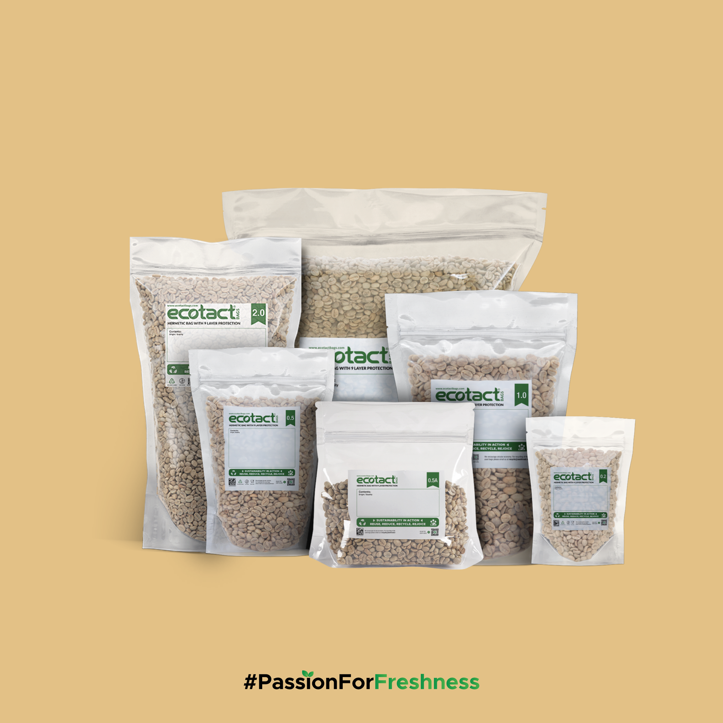 Ecotact 0.1 — Hermetic Sampler Bag for Green Coffee Beans