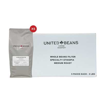 United Beans Coffee | Ethiopian Medium Roast for Filter Coffee | 3 lbs